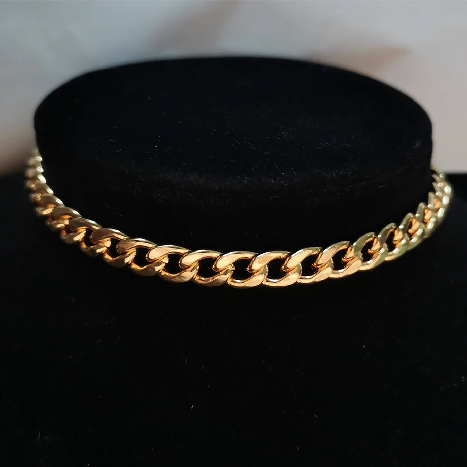 Short Chain Choker Necklace Men 