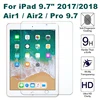 Tempered Glass Film Screen Protector for iPad 6th 5th Generation Air Air2 Pro 9.7 2018 2017 Protective Film Glass for ipad 5 6