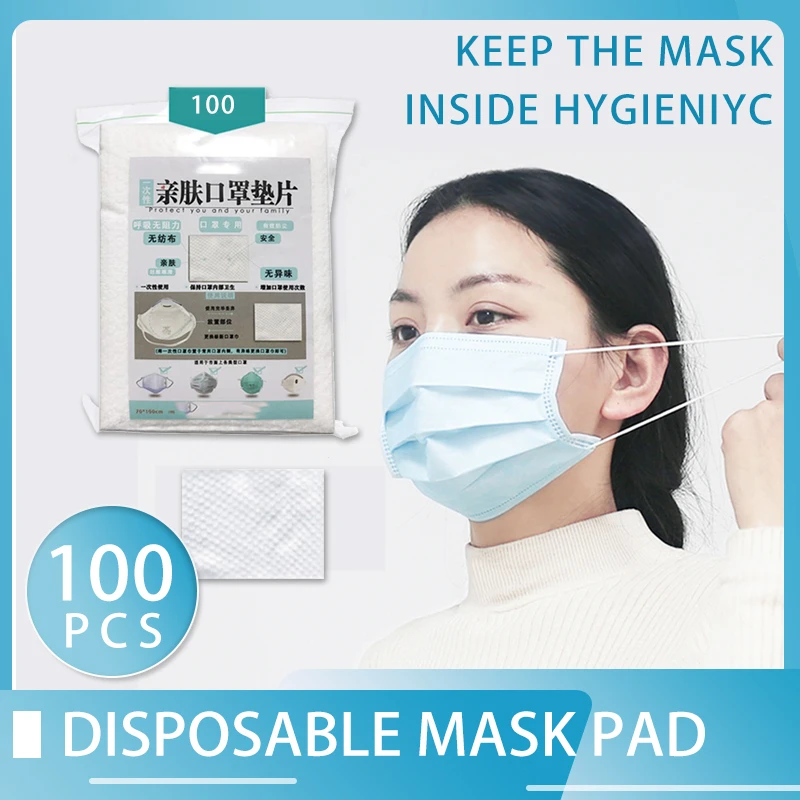 

100pcs Mouth Caps Mask Virus Face Mask Filter Gasket Mask Anti Pollution Gasket Anti Pollut Anti Flu Cotton Mask Disposable Pad