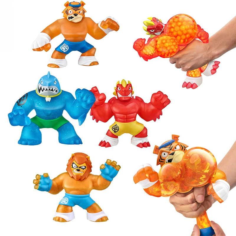 Super Hero of GOO Jit Zu Copy Software Vs Soft Dragon Shark Lion Wolf Toys Slimy Stress Relief Squeeze Toy Dolls Action Figures afbeelding