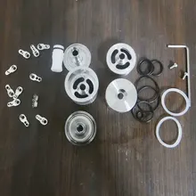 

10pcs Cylinder Gasket Kit yftk Dvarw MTL FL dl single coil 22/24/16mm 316ss Bellcap Top vs zeus x siren v2 v4 tank Engine Parts