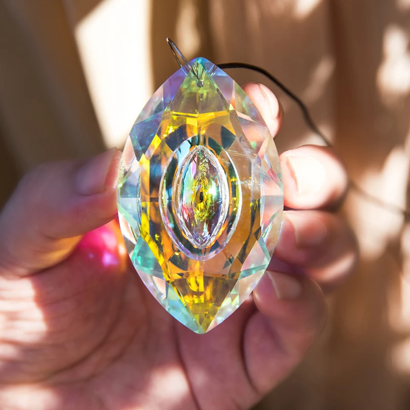 H&D 10 Styles Crystal Prisms Suncatcher Rainbow Maker Hanging Drops Pendant For Window Ornament Chandelier Parts DIY Home Decor sun catcher,crystal pendant,sun catchers,window ornament