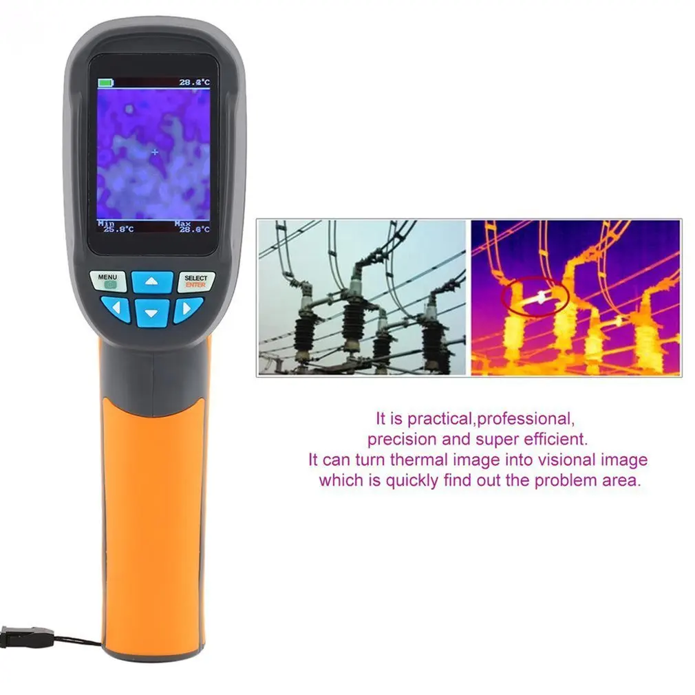 

Professional Handheld Thermal Imaging Camera 2.4" Infrared Thermometer IR Thermal Imager Infrared Imaging Device YK-04D