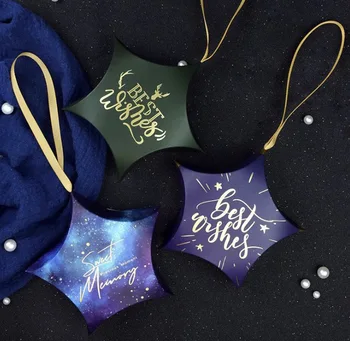 

100pieces Wedding Celebration Portable Star Candy Box Personality Star Candy Box Souvenir
