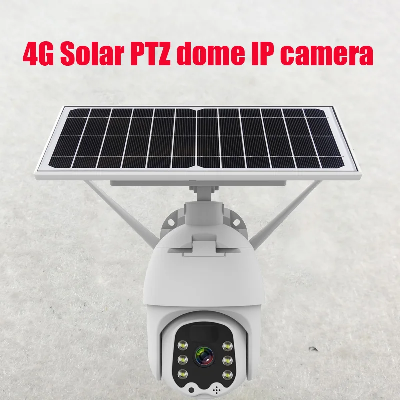Novoxy  4G IP Solar Speed Dome Camera  Wifi Ptz  Chargeable  Battery Wireless Surveillance 2MP Cam