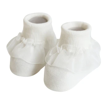 

New Baby Socks Girl Socks Cute Cotton Lace Design Princess Sock Party Infant Children Soft Crib Socks n