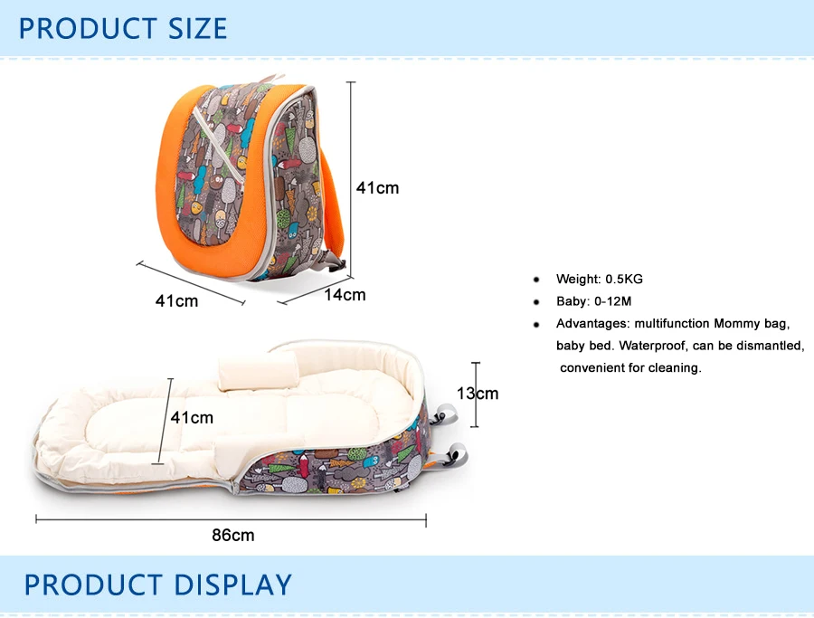 Детская кроватка мульти-функция кровать складная Съемная Мумия сумка новорожденный портативная детская кроватка детское гнездо кровать
