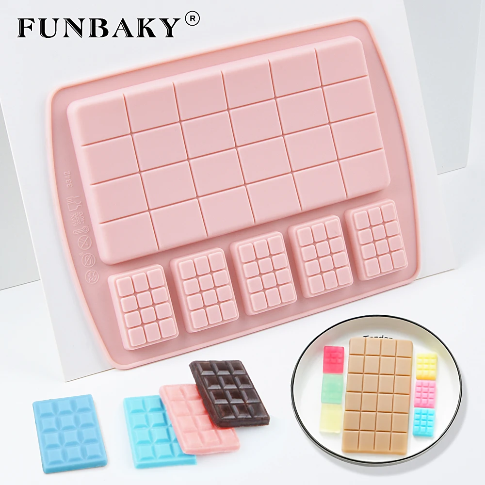 

FUNBAKY New Creative Chocolate Mold Multi-Shape Silicone Mold Household Kitchen Cake Baking Tool