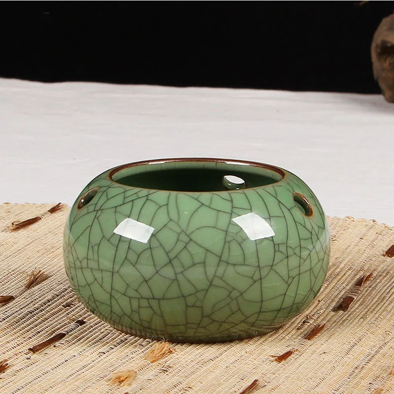 Longquan Celadon новая античная керамическая пепельница 3 - Цвет: Iron wire plum