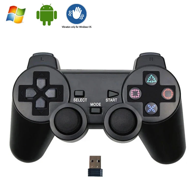 Wireless Gamepad With Double Vibration For Windows Os Computer Game Controller Pc Android Joystick Plug Play Pc Joystick Computer Game Controllercomputer Game Controller Pc Aliexpress