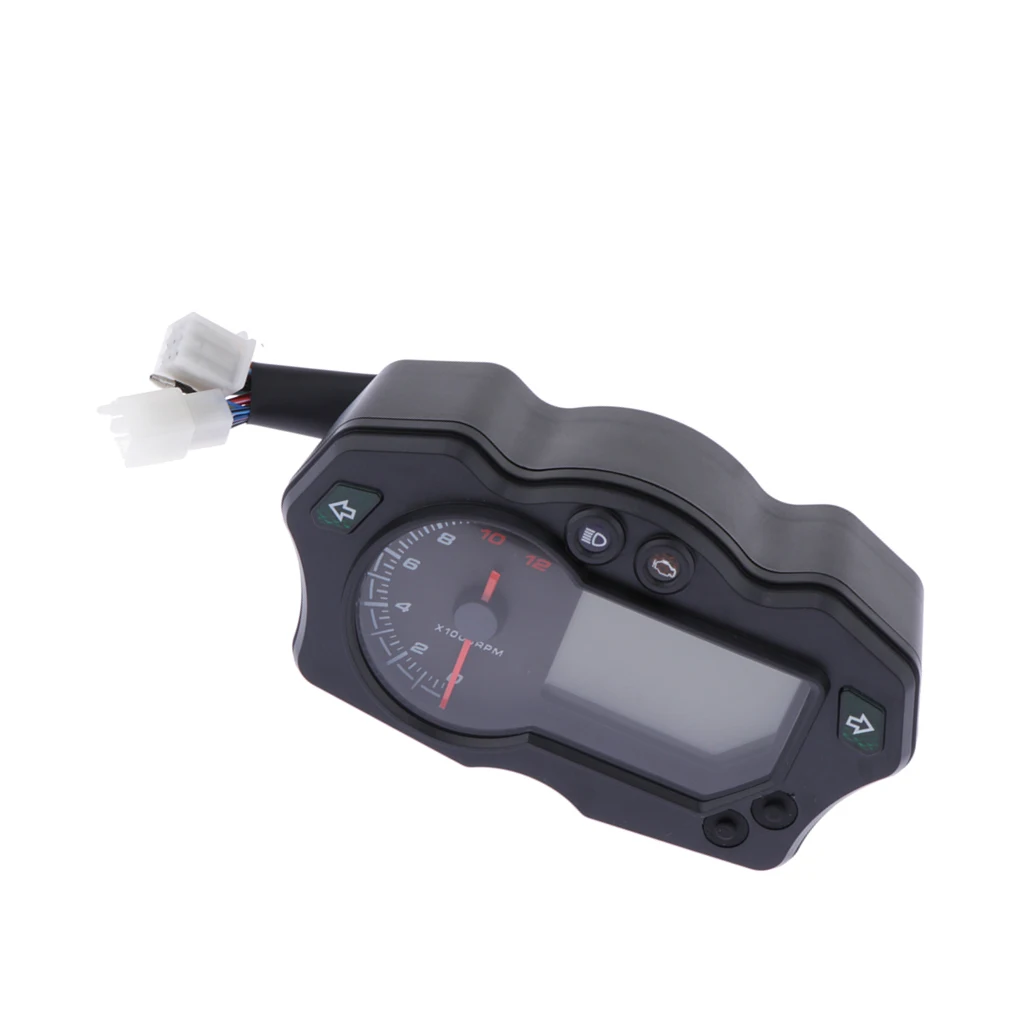 Universal 7 Colors Digital 12000RPM Speedometer Gauge for ATV Quad Motorcycle