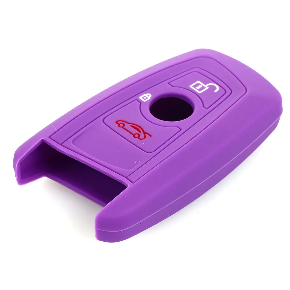 Vehemo Foldable Silicone Remote Fob Cover Car Remote Control Case Protection Silicone Key Case Vehicle Automobile Flexible