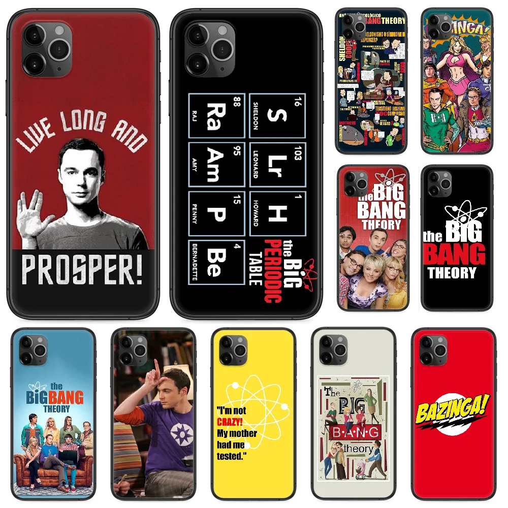 Чехол для телефона The Big Bang Theory TV iphone 4 4s 5 5S SE 5C 6 6S 7 8 plus X XS XR 11 PRO MAX 2020 черный чехол из