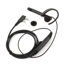 2 Pin 3.5mm/2.5mm Ear Bar Earpiece Mic PTT Walkie Talkie Headset for Kenwood BAOFENG UV-5R BF-777 BF-888s