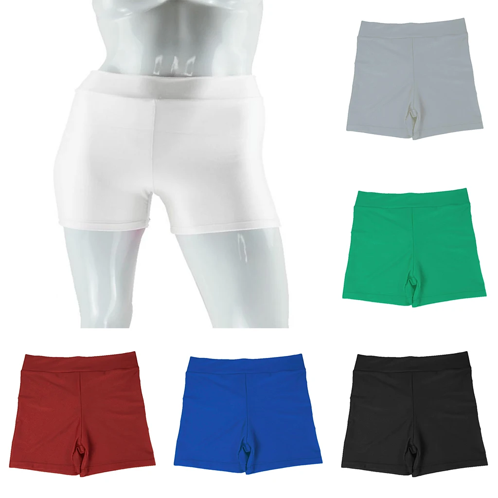Women Girls Elastic Spandex Gym Dancing Running Cycling Athletics Skinny Sports Shorts Fancy Dress Party Hot Pants