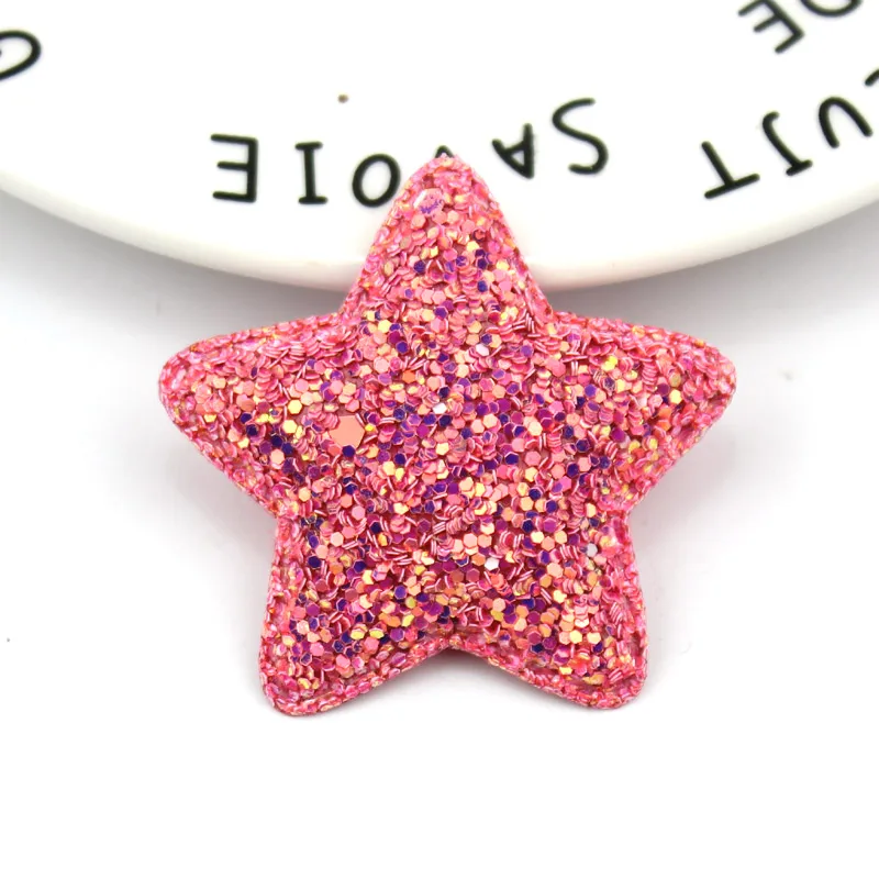 10 шт. 5 см блестки в форме звезды блестящие мягкие аппликации для детский зажим для волос одежда Декор Орнамент и аксессуары для одежды
