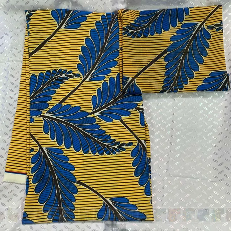lmitated африканская шелковая атласная ткань воск шифон печать Анкара снег спиннинг дышащий 4 ярдов+ 2 ярдов Африканский шифон воск