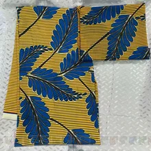 lmitated африканская шелковая атласная ткань воск шифон печать Анкара снег спиннинг дышащий 4 ярдов+ 2 ярдов Африканский шифон воск