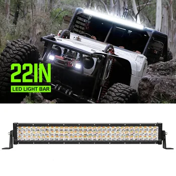 

Novsight 22 inch Triple Row Lights 270W 27000LM Worklight Dual Color Flood Spot Combo Bar Driving Boat Led Off Road Trucks