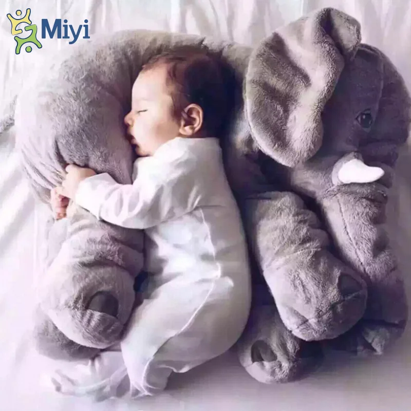 

INS Elephant Pillow Blanket Dual Purpose Elephant Cushion Baby Pajama Doll Plush Toys Multi-functional Airable Cover