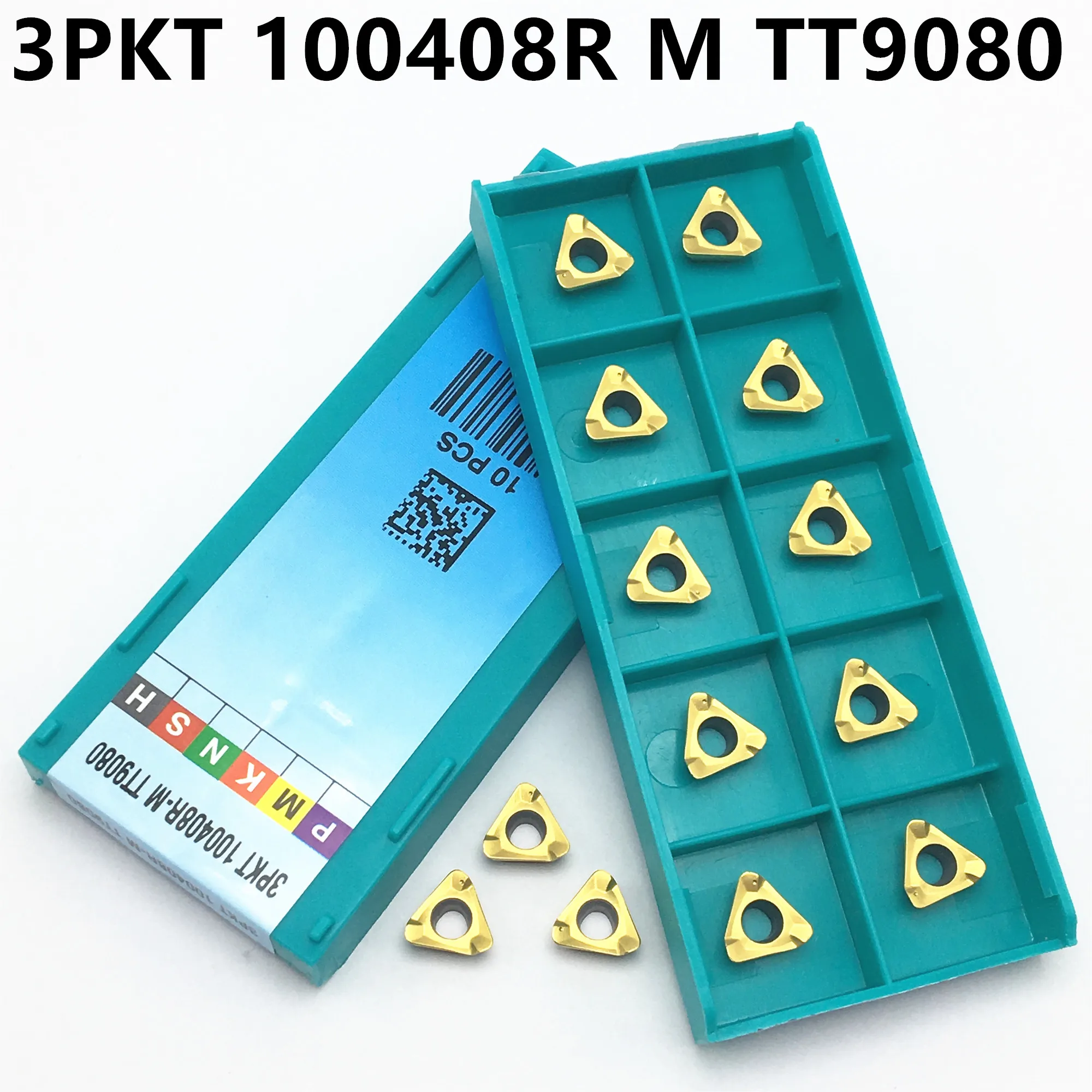 

10PCS3PKT100408R M TT9080 Carbide Inserts External Turning Tools CNC Lathe Tools 3pkt 100408 Milling Tools Carbide Inserts