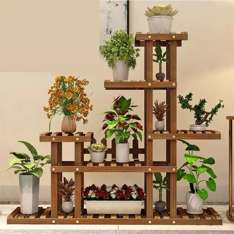 Деревянные полки для Rak Bunga Escalera Decorativa Madera комнатный горшок улицы Stojak Na Kwiaty