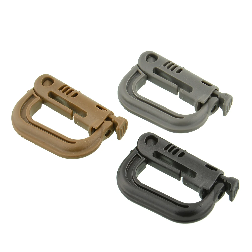 

Hanging Key Rings Military Outdoor Bag D Buckle Molle D-Ring Shackle Climbing Accessories Link Carabiner Tactical Waterproof