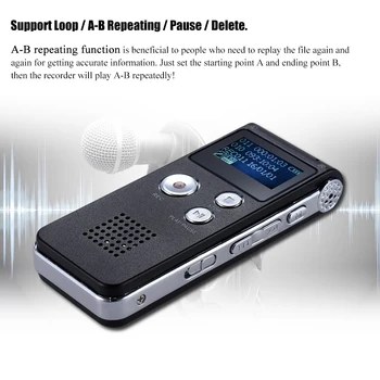 

8GB Intelligent Digital Audio Voice Phone Recorder Dictaphone MP3 Music Player