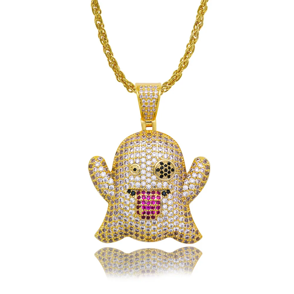 Hip Hop Iced Out Full Cubic Zircon Rope 