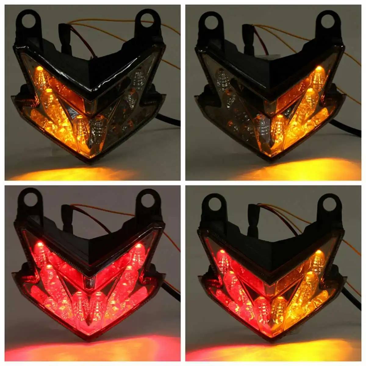 

Taillight For Kawasaki Ninja ZX6R Z800 Z125 Pro 2013-18 12V LED Motorcycle Rear Tail Light Brake Turn Signal Lamp Styling Blink