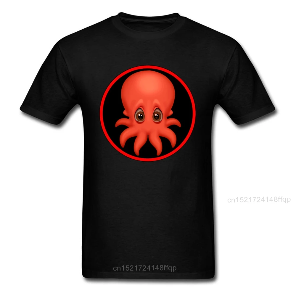 Новое поступление милая Мужская футболка с принтом Cthulhu черная Красная монстр