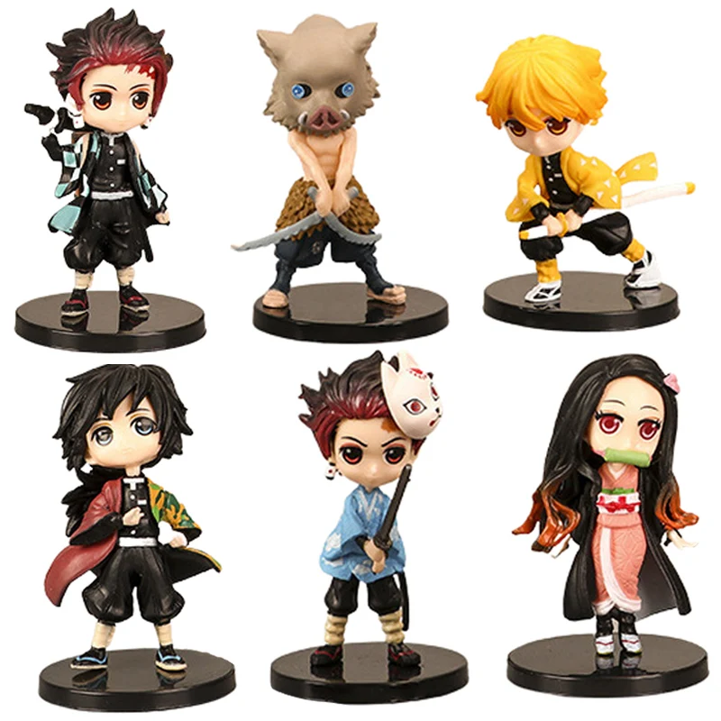 Фигурка аниме No Yaiba экшн-фигурка Kamado Tanjirou Agatsuma Zenitsu модель 6 шт./компл. | Игрушки и
