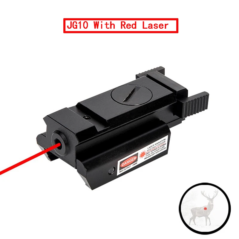 Tactical Red Dot Sight Shockproof Rifle Red Laser Scope Hunting Handgun Glock Laser with 11/20mm Rail Pistol Weaver-0