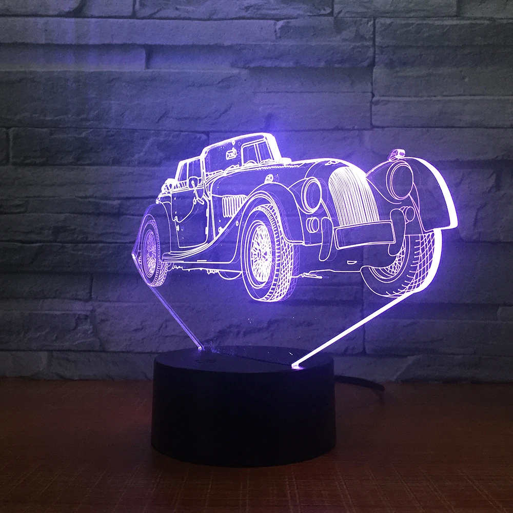Limousine автомобильный 3D светодиодный ночник романтическая спальня настольная лампа подарки на день Святого Валентина роскошный автомобиль для мальчиков Детский спальный светильник дропшиппинг