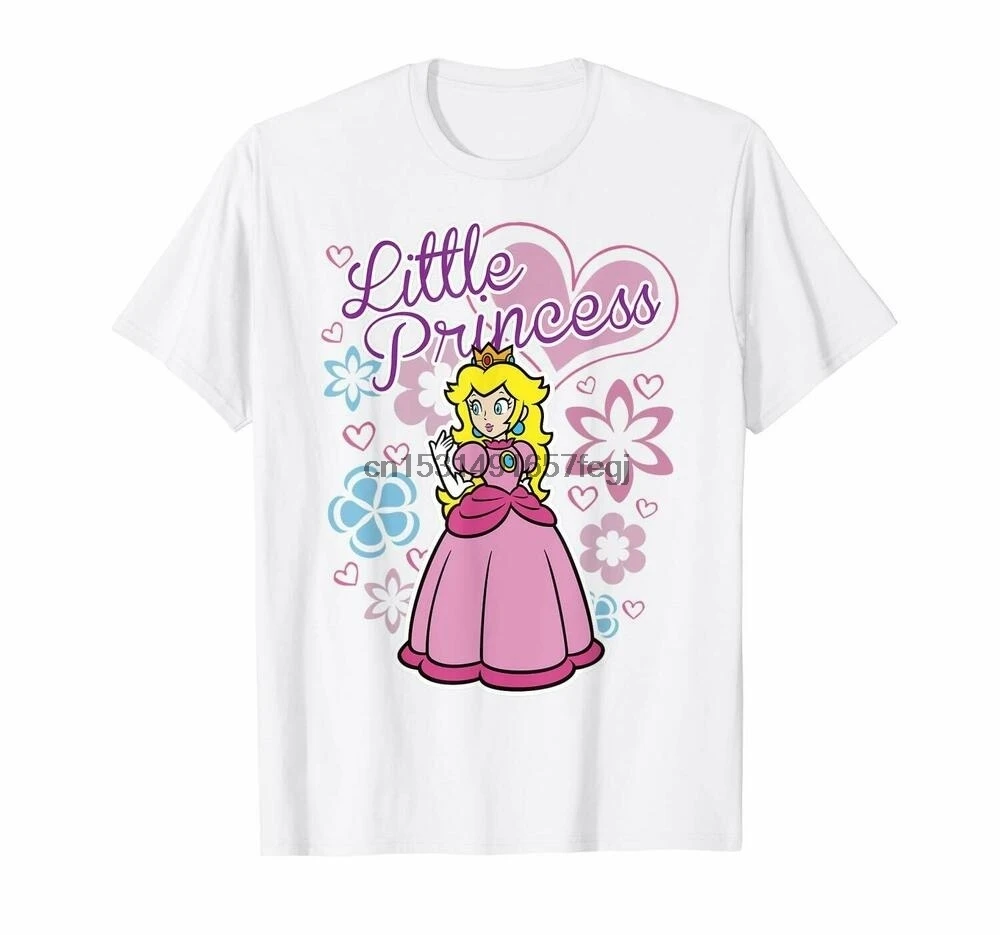 Little Princess Peach Super Mario Game Hobby Relax Funny White T-shirt  S-6XL _ - AliExpress Mobile