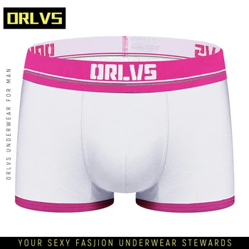 

ORLVS Boxer Male Panties Pure Cotton Boxers Mens Underpants Long Boxer Soft Boxershorts Men Lingerie OR198