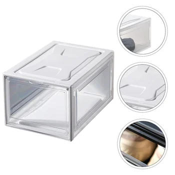 

1Pc Transparent Sneaker Case Shoe Box Display Shoe Cabinet Clamshell Pattern Box