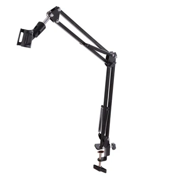 

Professional Studio Recording Professional Clamp Adjustable Table Mounting Microphone Arm Stand Broadcasting Scissor Arm Holder
