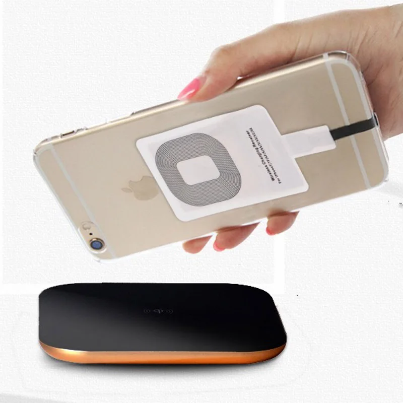 Беспроводное зарядное устройство приемник катушка Pad для iPhone 5 5S 6 6S Plus 7 7Plus SE Qi
