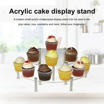 

3 Tiers Cake Display Stand DIY Assembled Snack Cupcake Stand Dessert Serving Platter For Wedding Birthday Party Cosmestics Rack