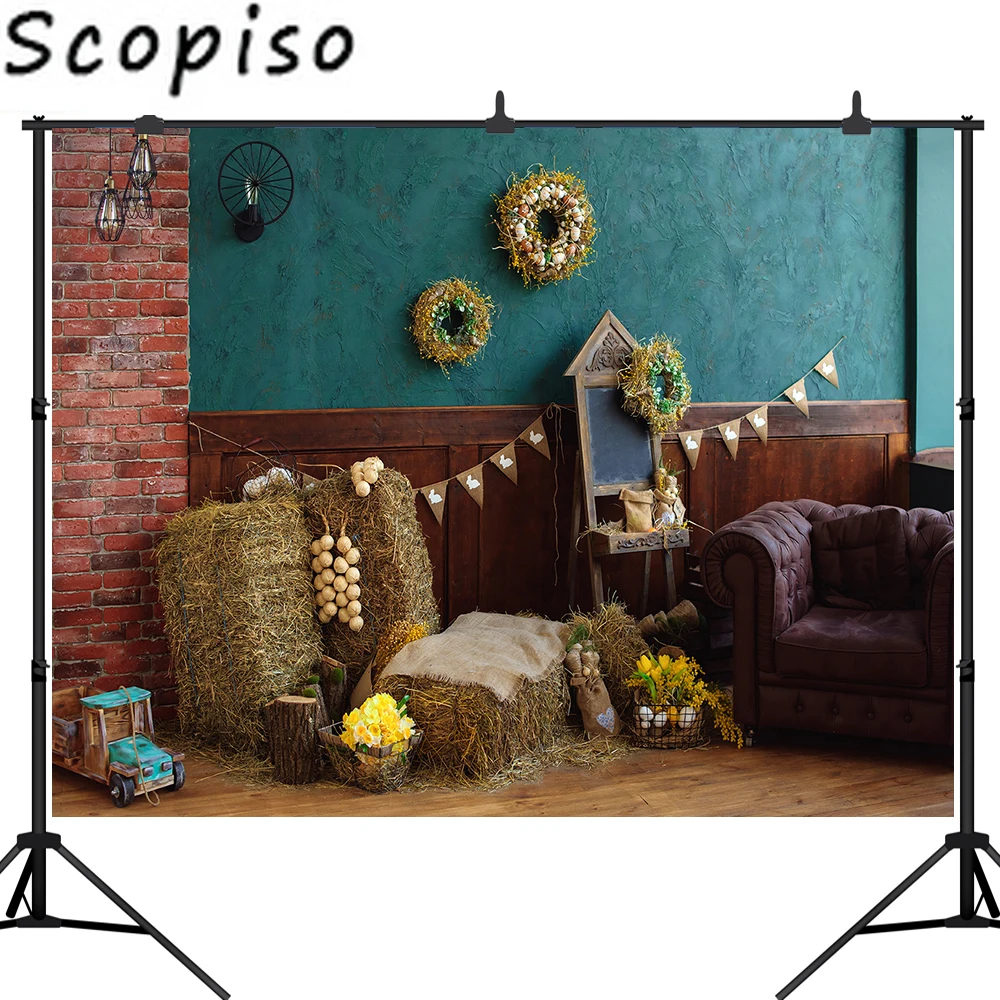 Scopiso Пасха Весна яйца цветы фон для фотосъемки с изображением Baby Shower интерьер