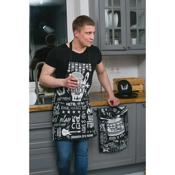

Dolyan apron Rock'n'roll, 60 × 70 cm, matting, 100% cotton, 160 g / m2