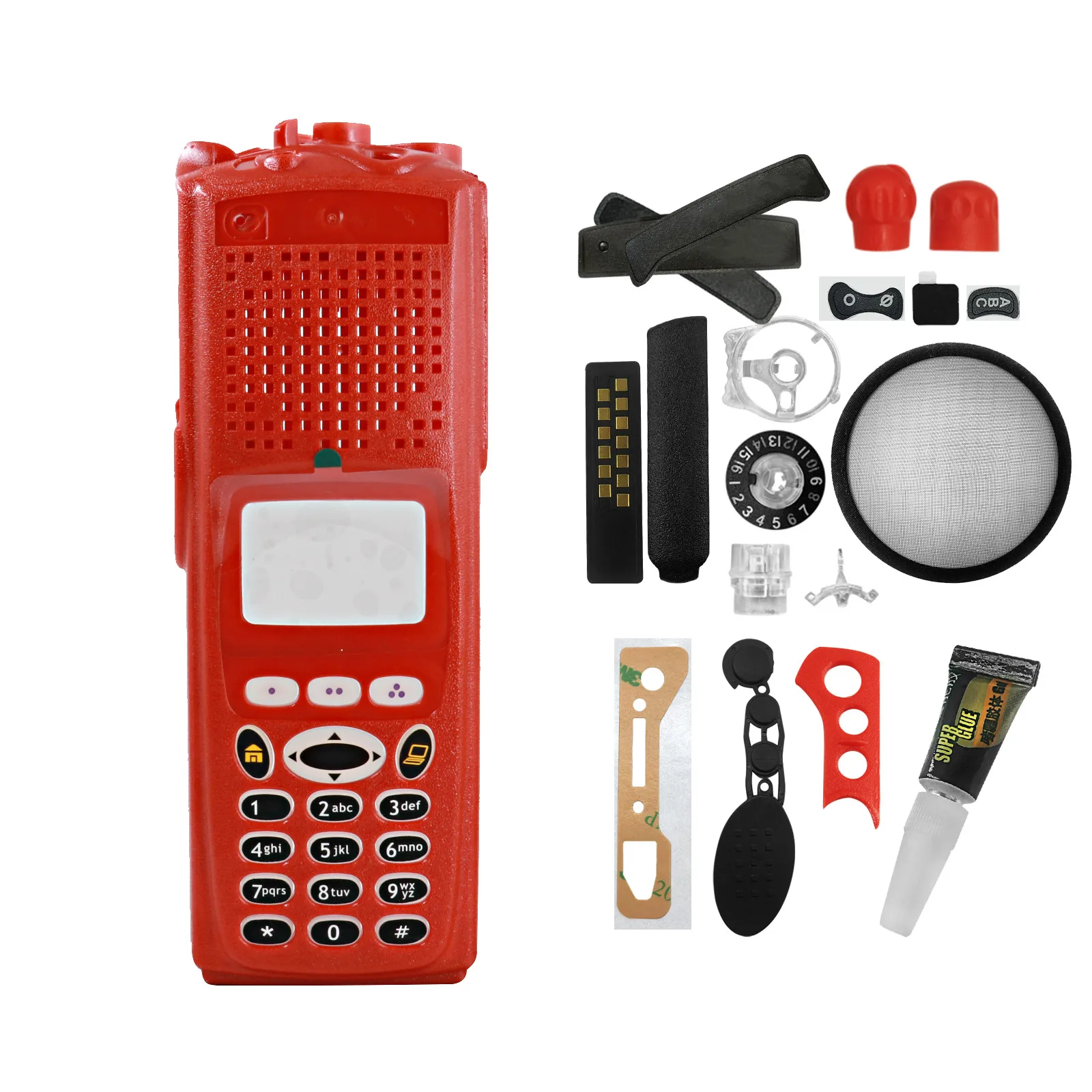 

Walkie Talkies Full-Keypad Keyboard Repair Case Cover Housing For XTS5000 Model3 Portable Two Way Radios