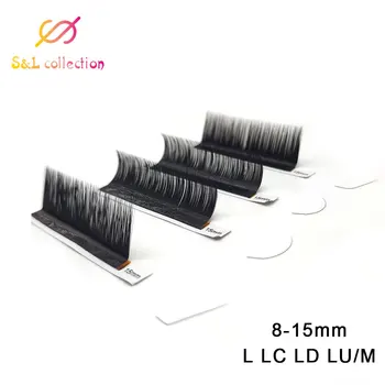 

L/L+/LC/LD silk eyelash extension L curl individual eyelashes,L lashes,L false eyelashes