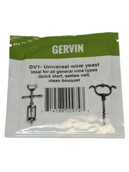 Винные дрожжи Gervin GV1 Universal | Дом и сад