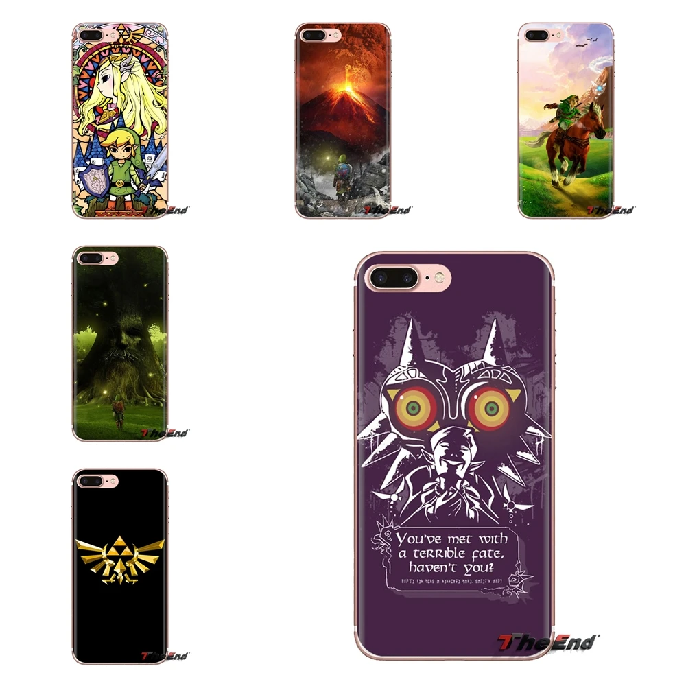 

For iPod Touch Apple iPhone 4 4S 5 5S SE 5C 6 6S 7 8 X XR XS Plus MAX Transparent TPU Case Cover Majora Mask The Legend of Zelda