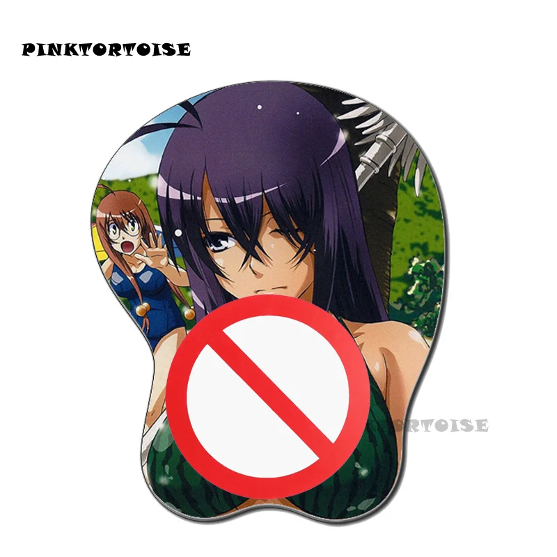 

PINKTORTOISE anime ikkitousen kanu unchou Silicon 3D chest kanu unchou Mouse Pad Ergonomic Mouse Pad Gaming MousePad playmat