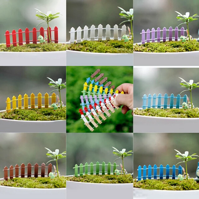 90x5cm Mini Wood Fence Miniature Landscape Dollhouse Garden Decor Accessories