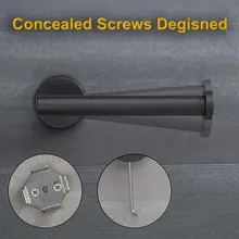 Держатель для туалетной бумаги полуоткрытый круглый настенный держатель для ванной комнаты Кухня Санузел рулон ткани диспенсер вешалка для полотенец J99Store