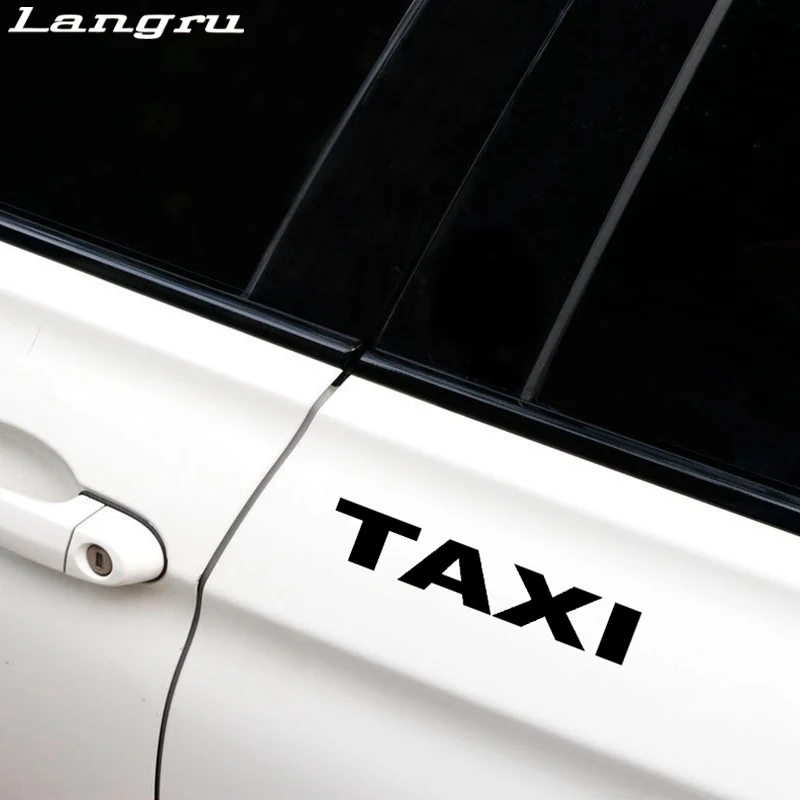 Langru модные буквы такси виниловые наклейки для автомобиля аксессуары Jdm|Наклейки